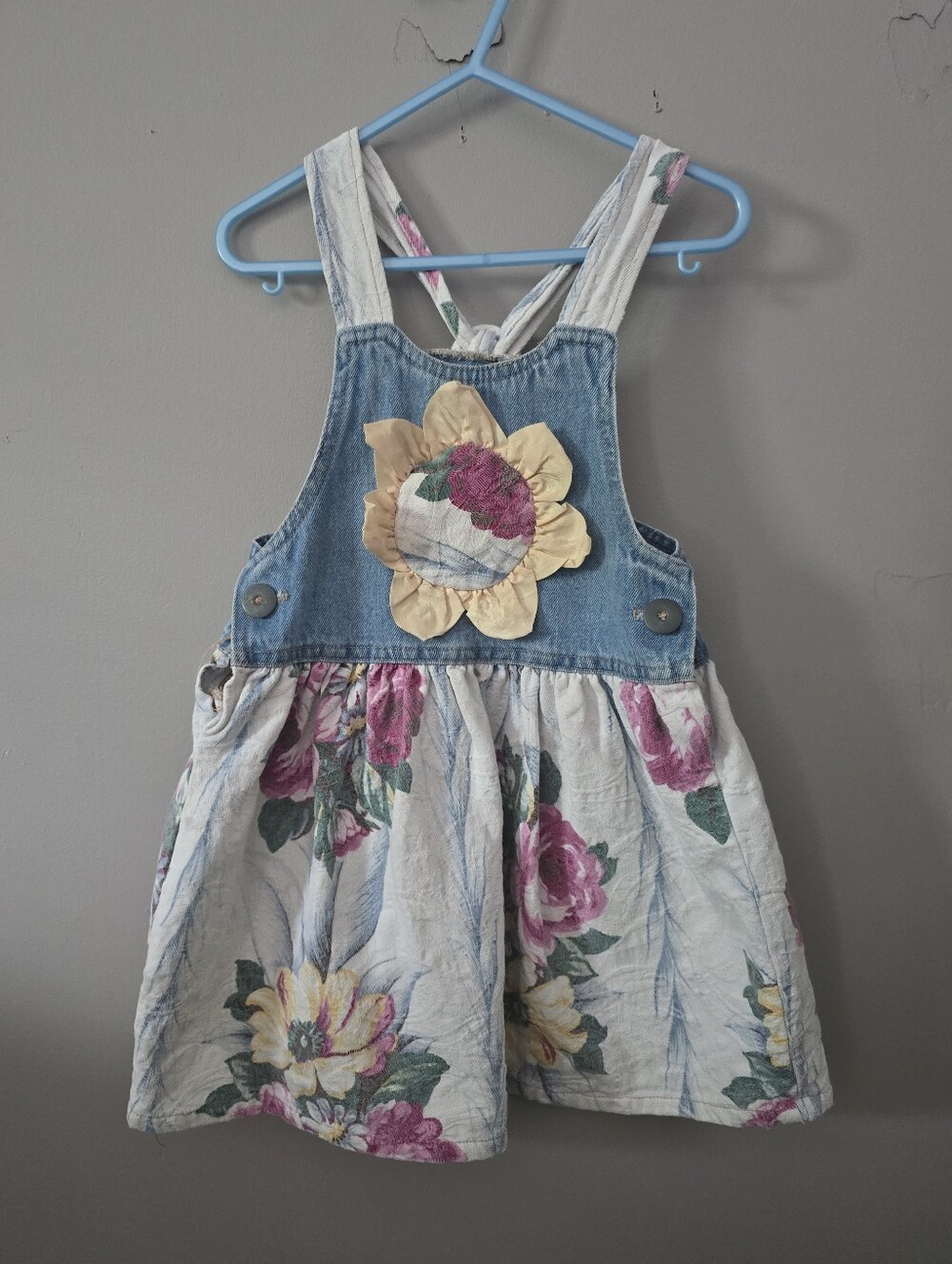 🚫SOLD🚫Vintage:: Handmade Toddler Overall Dress